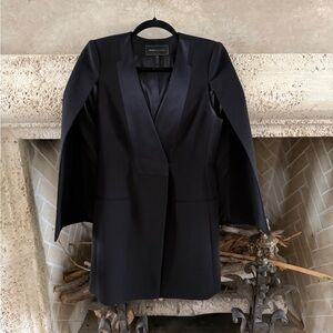 BCBGMaxAzria Elegant Black Cape Jacket